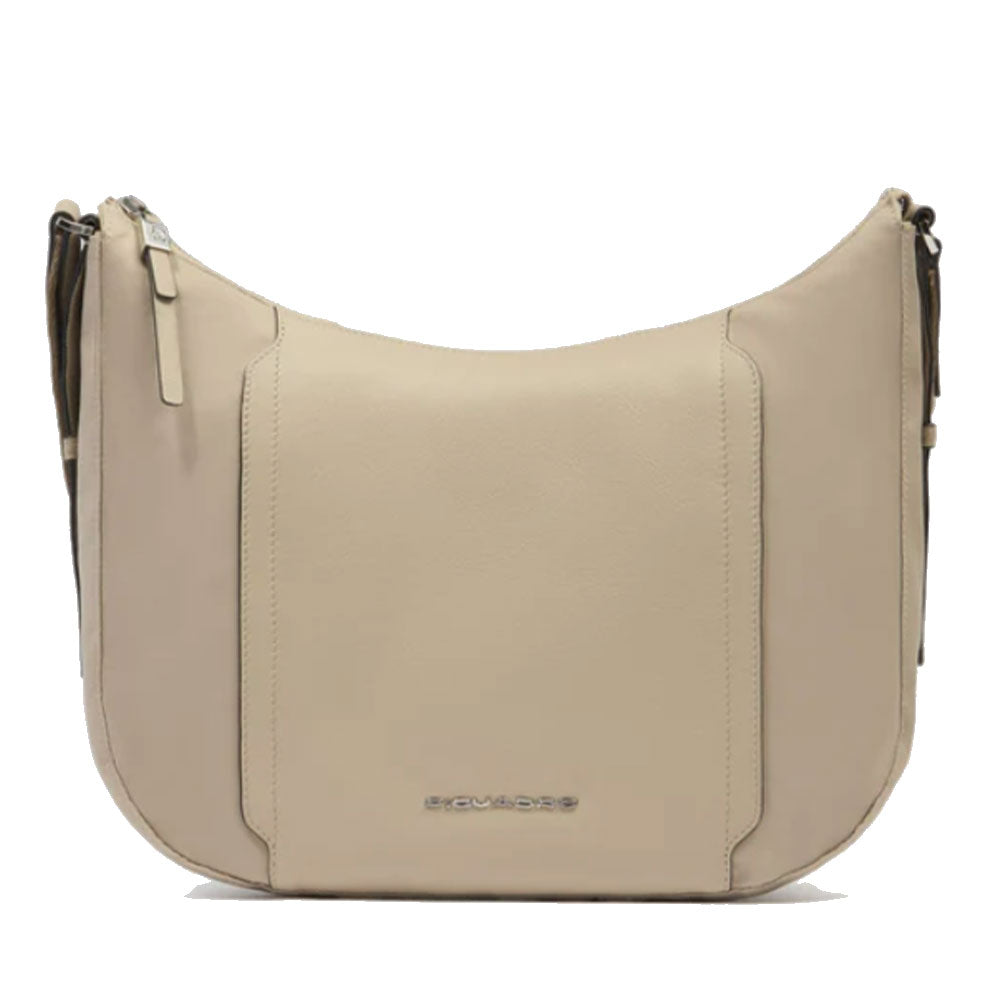 Borsa Donna PIQUADRO linea Circle in Tessuto e Pelle Colore Beige Misura Grande - BD6658W92T