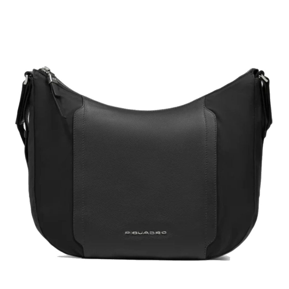 Borsa Donna PIQUADRO linea Circle in Tessuto e Pelle Colore Nero Misura Grande - BD6658W92T