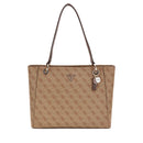 Borsa Donna Shopper a Spalla GUESS Linea Noelle colore Latte Logo - Brown