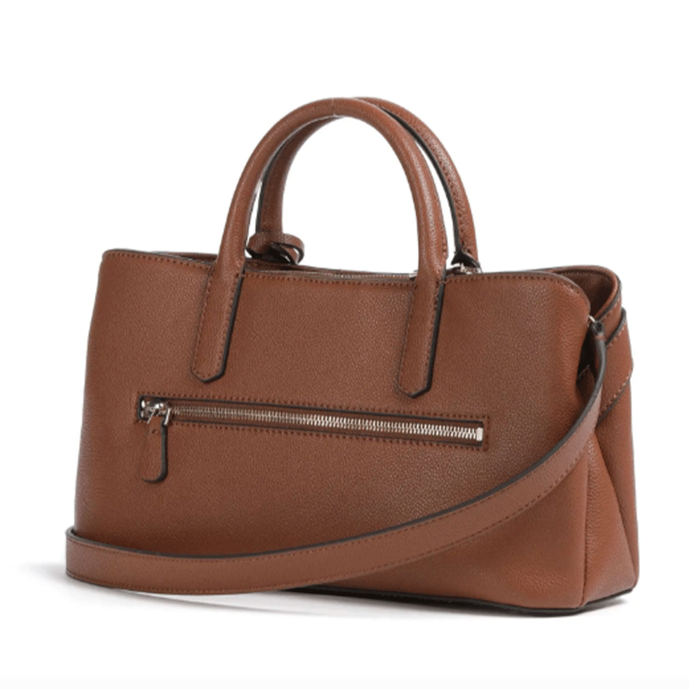 Borsa Donna a Mano a Bauletto GUESS Linea Gregoria colore Cognac