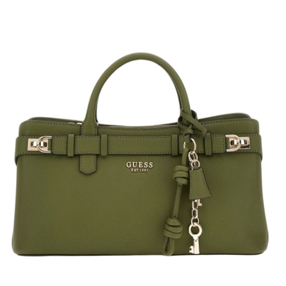 Borsa Donna a Mano a Bauletto GUESS Linea Gregoria colore Olive