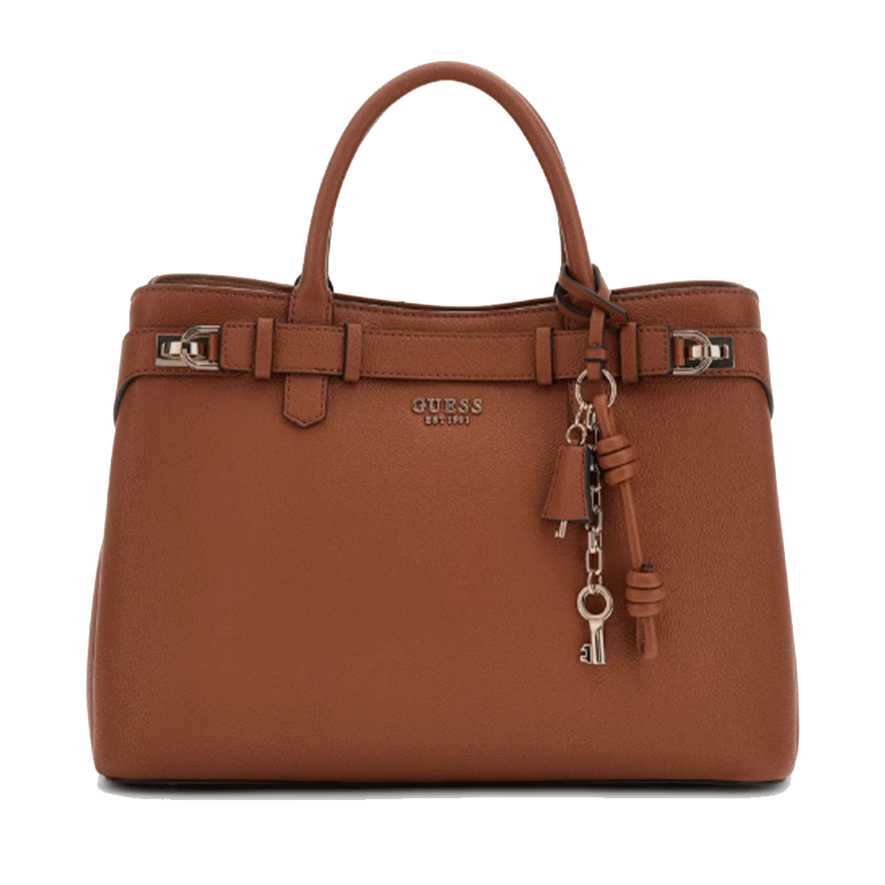 Borsa Donna a Mano GUESS Linea Gregoria colore Cognac Misura Grande