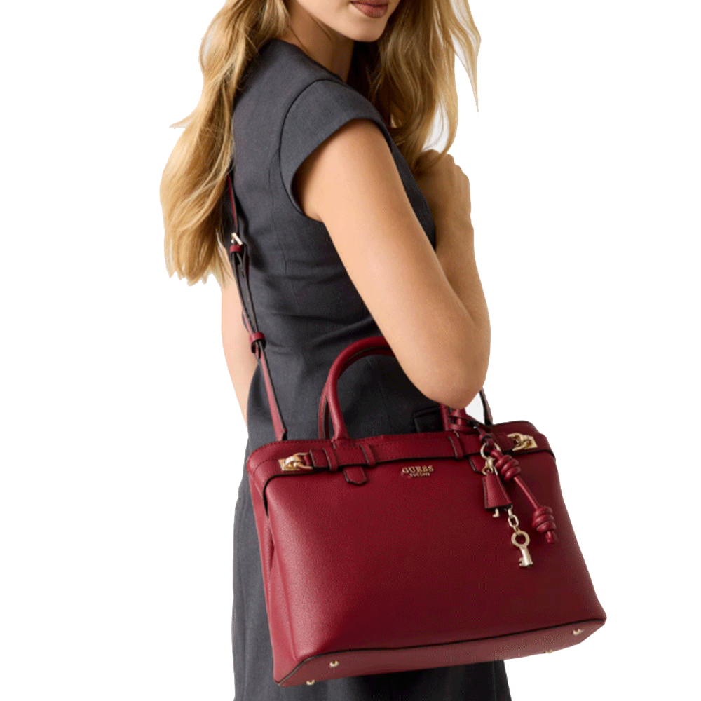Borsa Donna a Mano GUESS Linea Gregoria colore Rosso Misura Grande