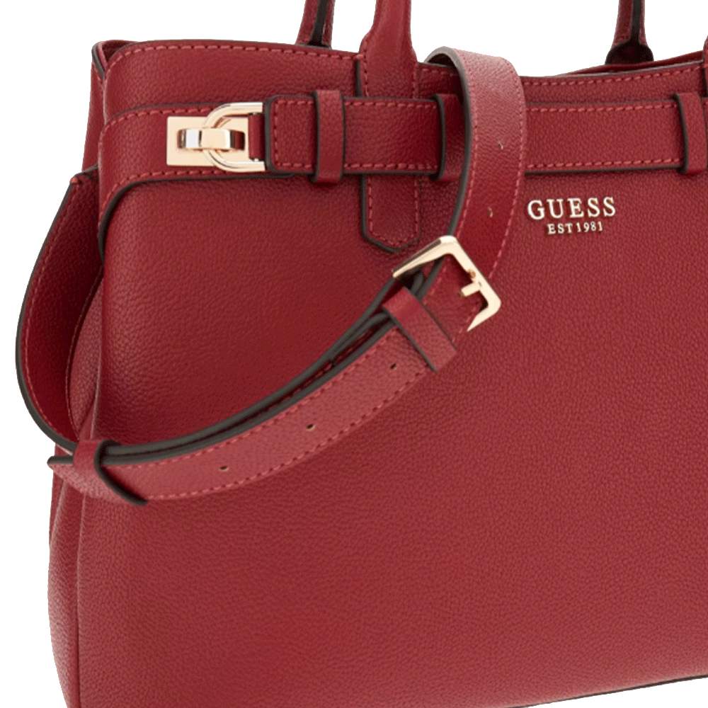 Borsa Donna a Mano GUESS Linea Gregoria colore Rosso Misura Grande