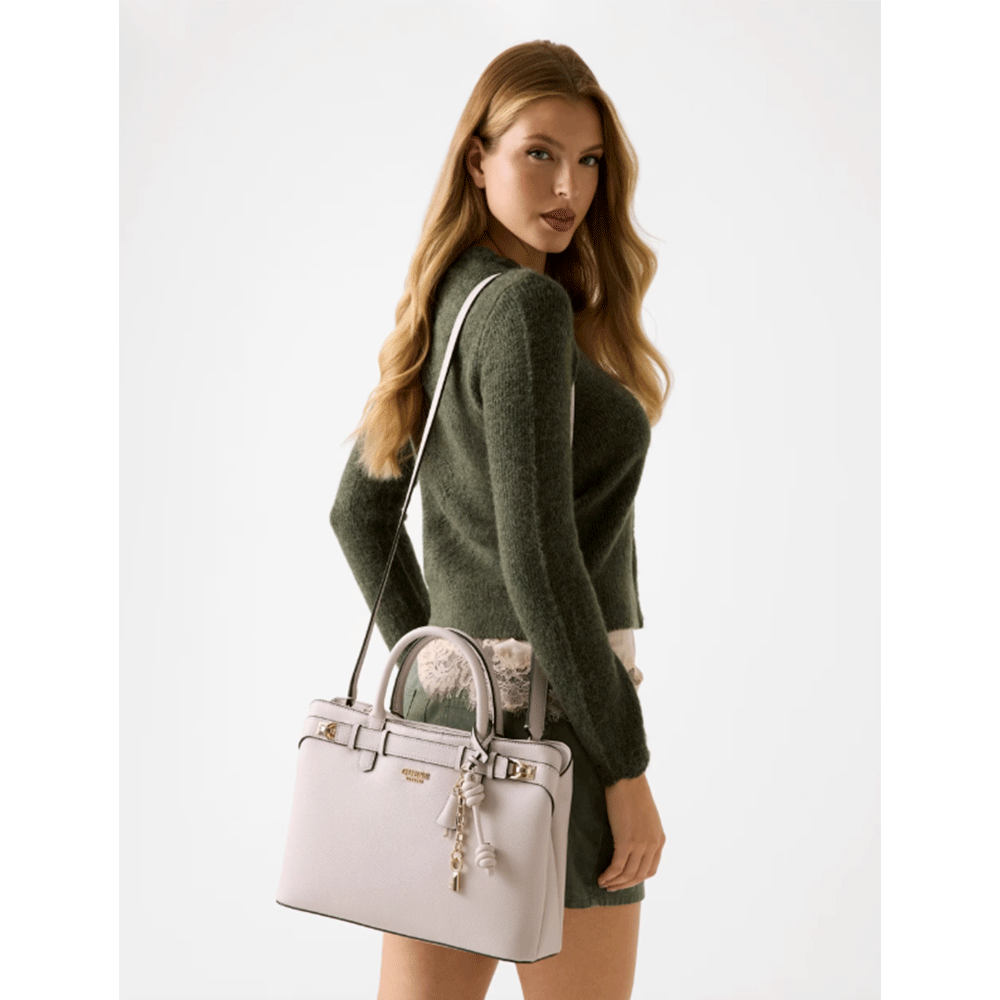 Borsa Donna a Mano GUESS Linea Gregoria colore Stone Misura Grande
