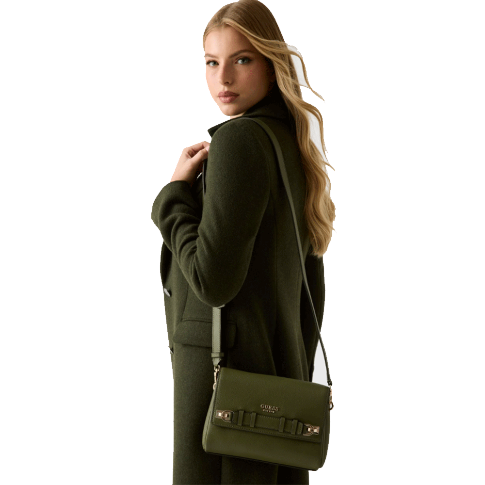 Borsa Donna a Tracolla GUESS Linea Gregoria colore Olive