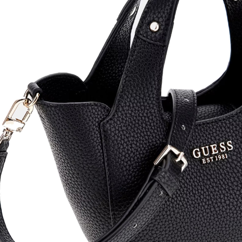 Borsa Donna Mini a Mano GUESS Linea Helina Mini colore Nero