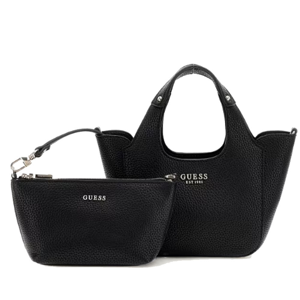 Borsa Donna Mini a Mano GUESS Linea Helina Mini colore Nero