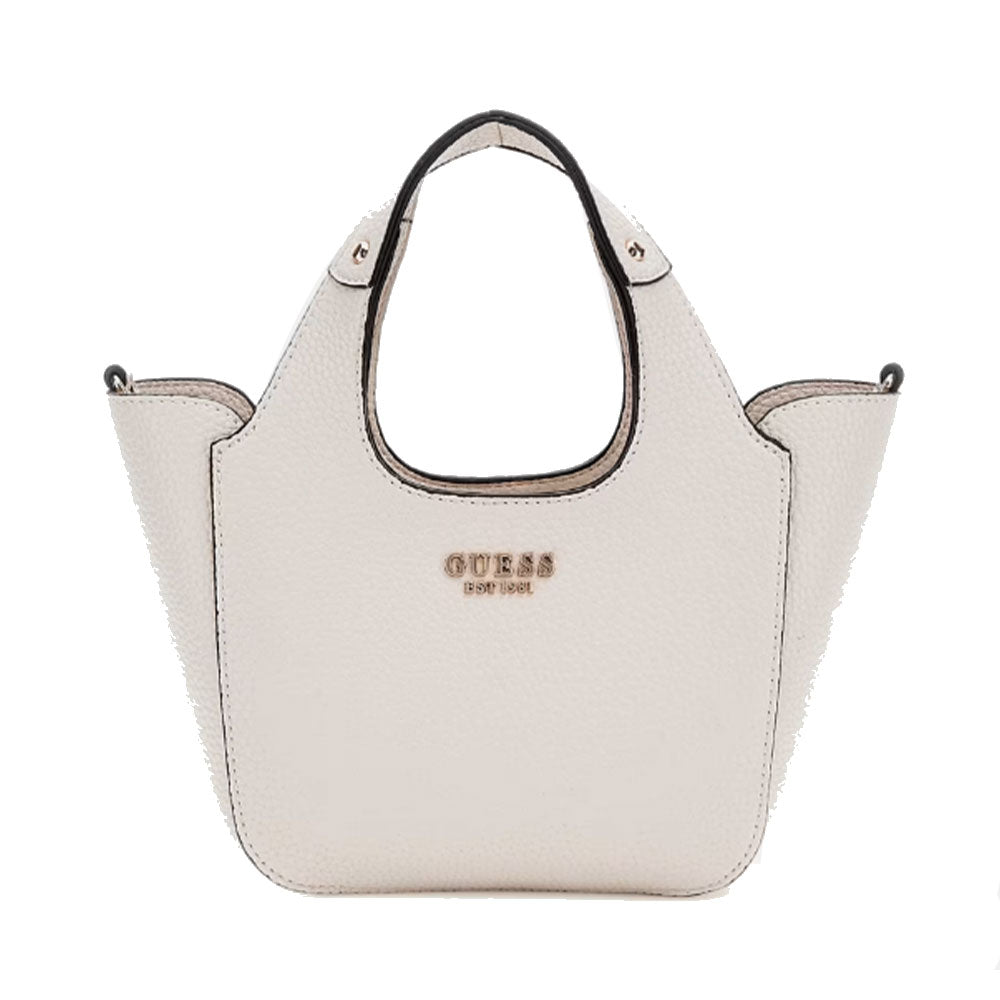 Borsa Donna Mini a Mano GUESS Linea Helina Mini colore Bone