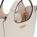 Borsa Donna Mini a Mano GUESS Linea Helina Mini colore Bone