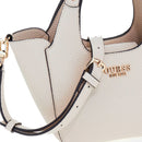 Borsa Donna Mini a Mano GUESS Linea Helina Mini colore Bone