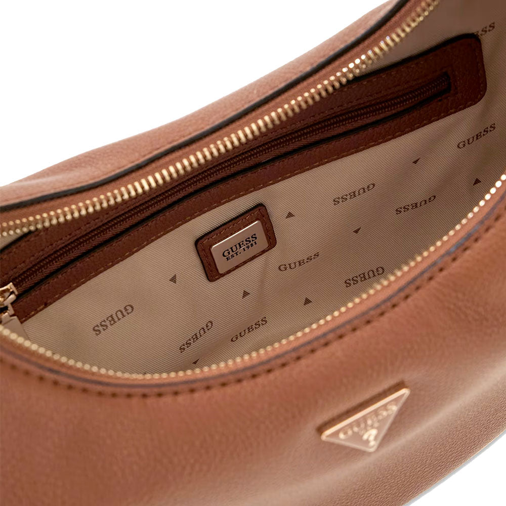 Damen-Beuteltasche GUESS Modell Evie in Cognac