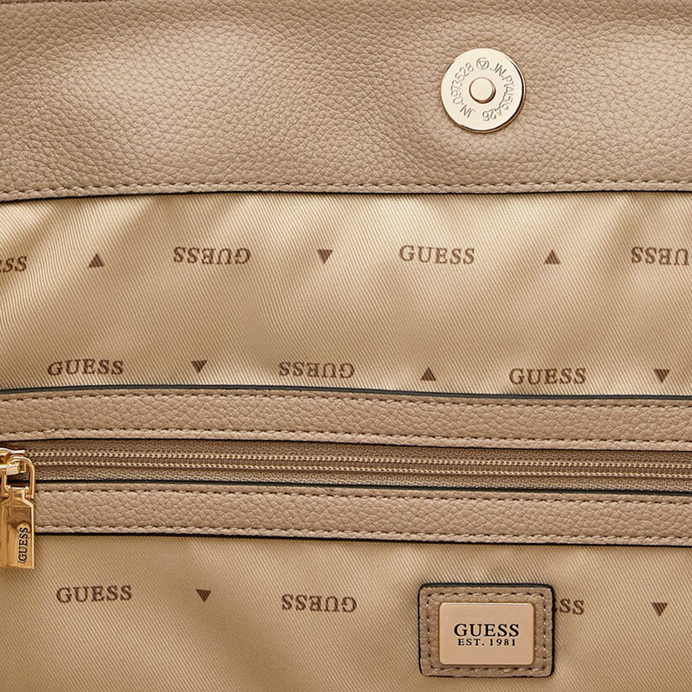 Damen-Schultertasche GUESS Modell Danya in Taupe