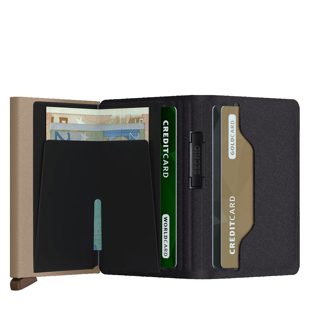 Porta Carte SECRID linea Liba colore Black Olive con RFID