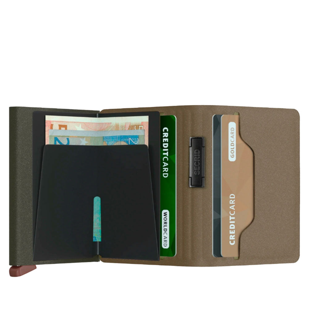 Porta Carte SECRID linea Liba colore Green Orange con RFID