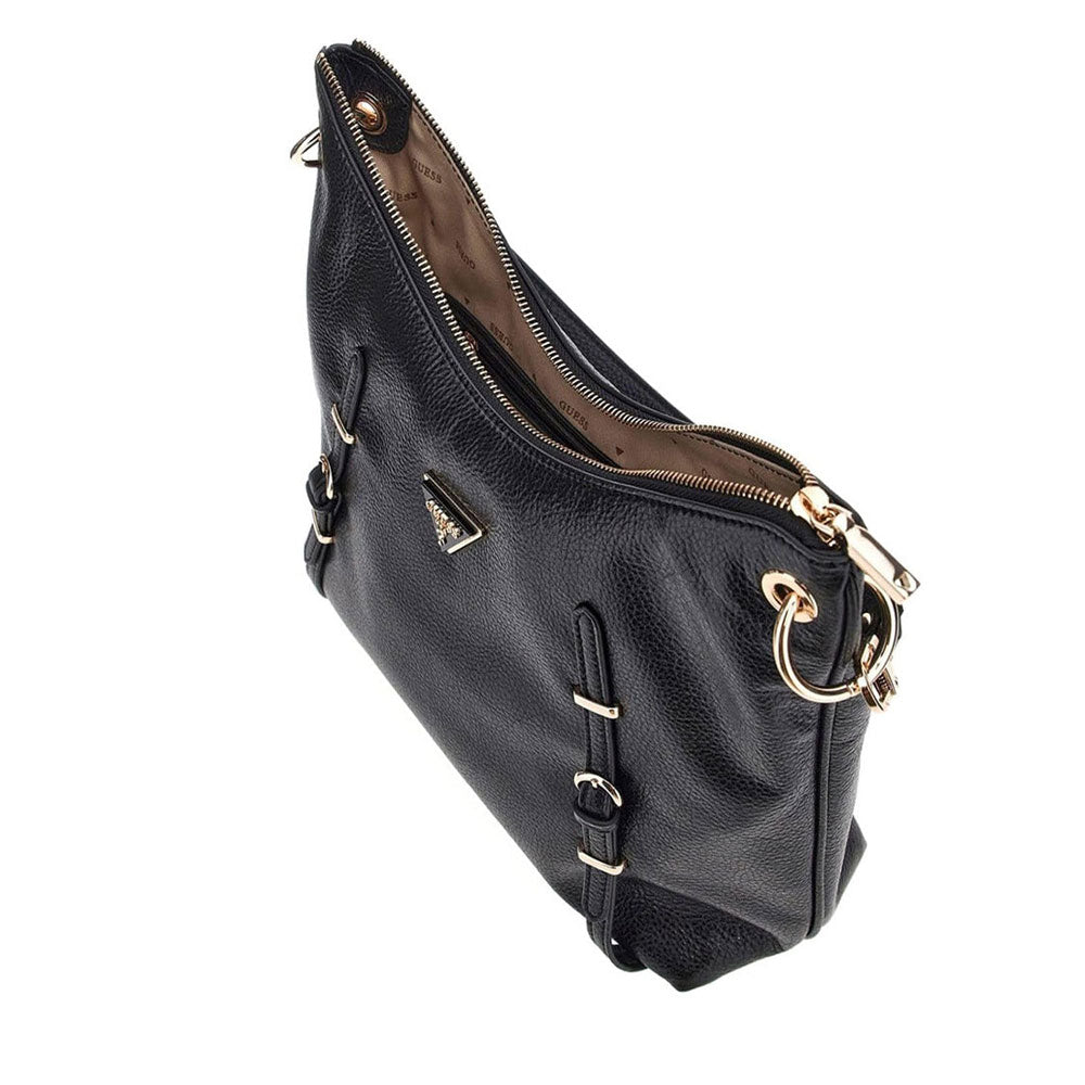 Borsa Donna Hobo a Spalla GUESS Linea Levia Colore Nero