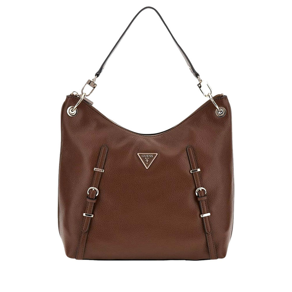 Borsa Donna Hobo a Spalla GUESS Linea Levia Colore Chocolate