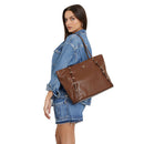 Borsa Donna Shopper a Spalla GUESS Linea Levia Colore Chocolate