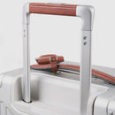 Trolley Cabina PIQUADRO Rigido con 4 Ruote Colore Grigio - Cuoio Linea PQ ALU - BV4425ALU