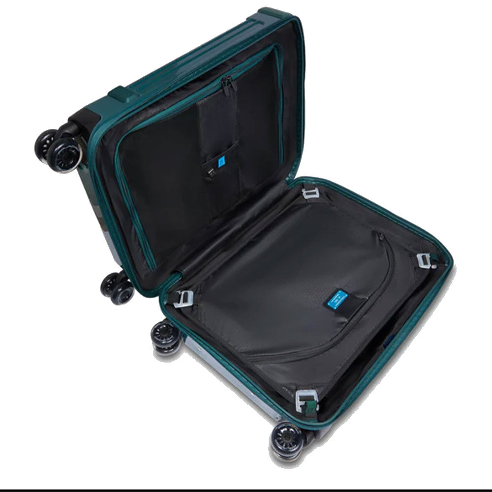 Trolley Cabina PIQUADRO Rigido con 4 Ruote Colore Verde Linea Pop - BV4425POP
