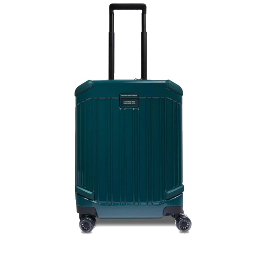 Trolley Cabina PIQUADRO Rigido con 4 Ruote Colore Verde Linea Pop - BV4425POP