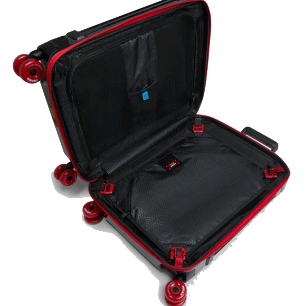 Trolley Cabina PIQUADRO Rigido con 4 Ruote Colore Nero Edizione Limitata "Piquadro per Ducati"