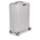 Trolley Grande PIQUADRO Rigido 4 Ruote Grigio - Cuoio Linea PQ ALU - BV4428ALU