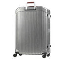 Trolley Grande PIQUADRO Rigido 4 Ruote Grigio Metallizzato - Cuoio Linea PQLM - BV4428PQLM
