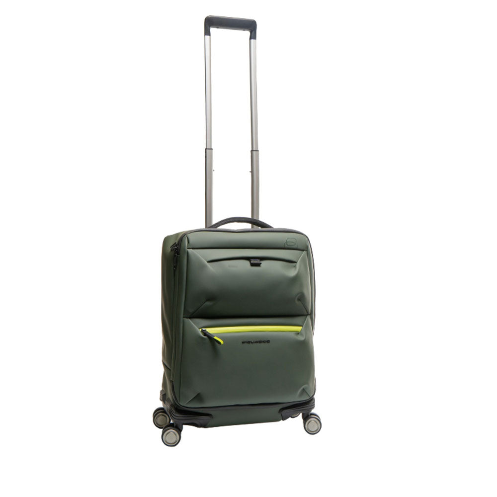 Trolley Cabina PIQUADRO Simirigido 4 Ruote Linea Corner Colore Verde - BV6377C2OW