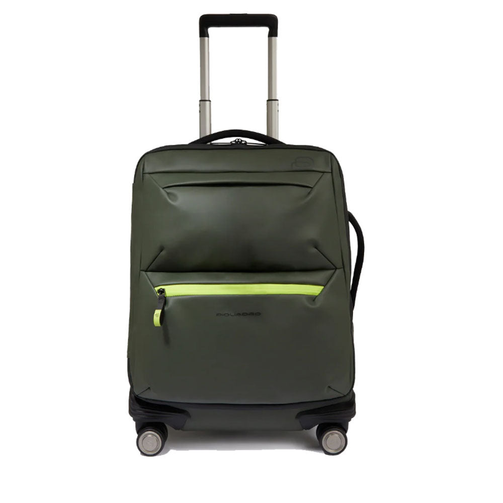 Trolley Cabina PIQUADRO Simirigido 4 Ruote Linea Corner Colore Verde - BV6377C2OW