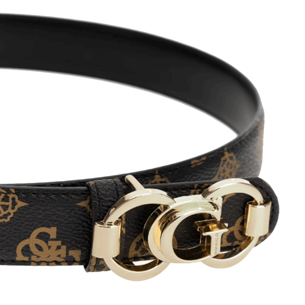 Cintura Donna Reversibile GUESS Colore Mocha Logo Linea 4G