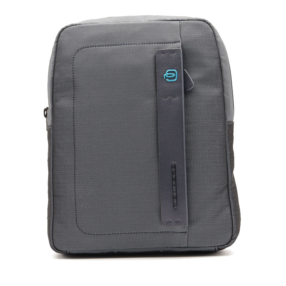 Borsello Uomo PIQUADRO porta iPad in Tessuto e Pelle Chevron Blu - CA1816P16