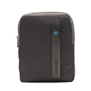 Borsello Uomo PIQUADRO porta iPad in Tessuto e Pelle Chevron Nero - CA1816P16