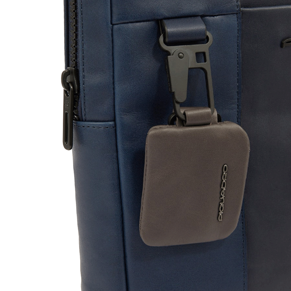 Borsello Uomo PIQUADRO in Pelle Blu Linea Finn Misura Grande- CA1816S123