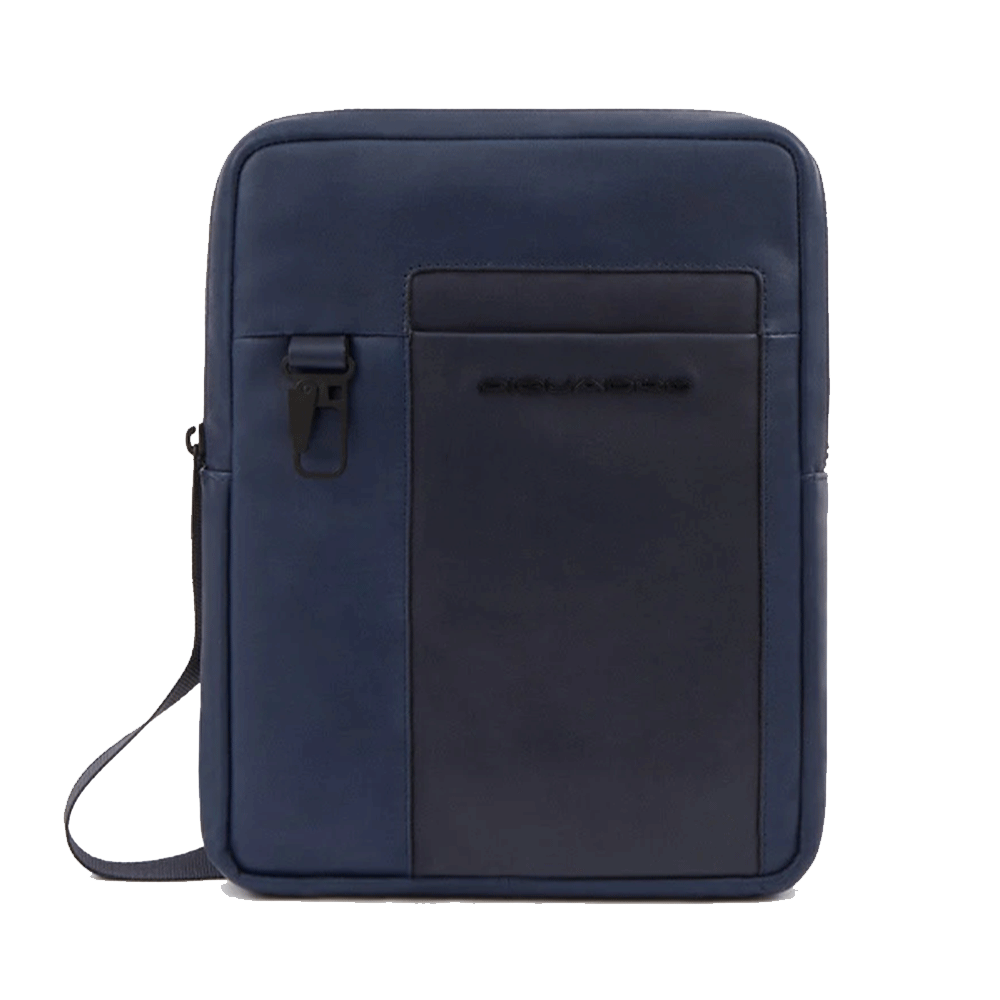 Borsello Uomo PIQUADRO in Pelle Blu Linea Finn Misura Grande- CA1816S123