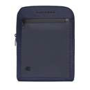 Borsello Uomo PIQUADRO porta iPad in Tessuto e Pelle Blu - CA1816S136