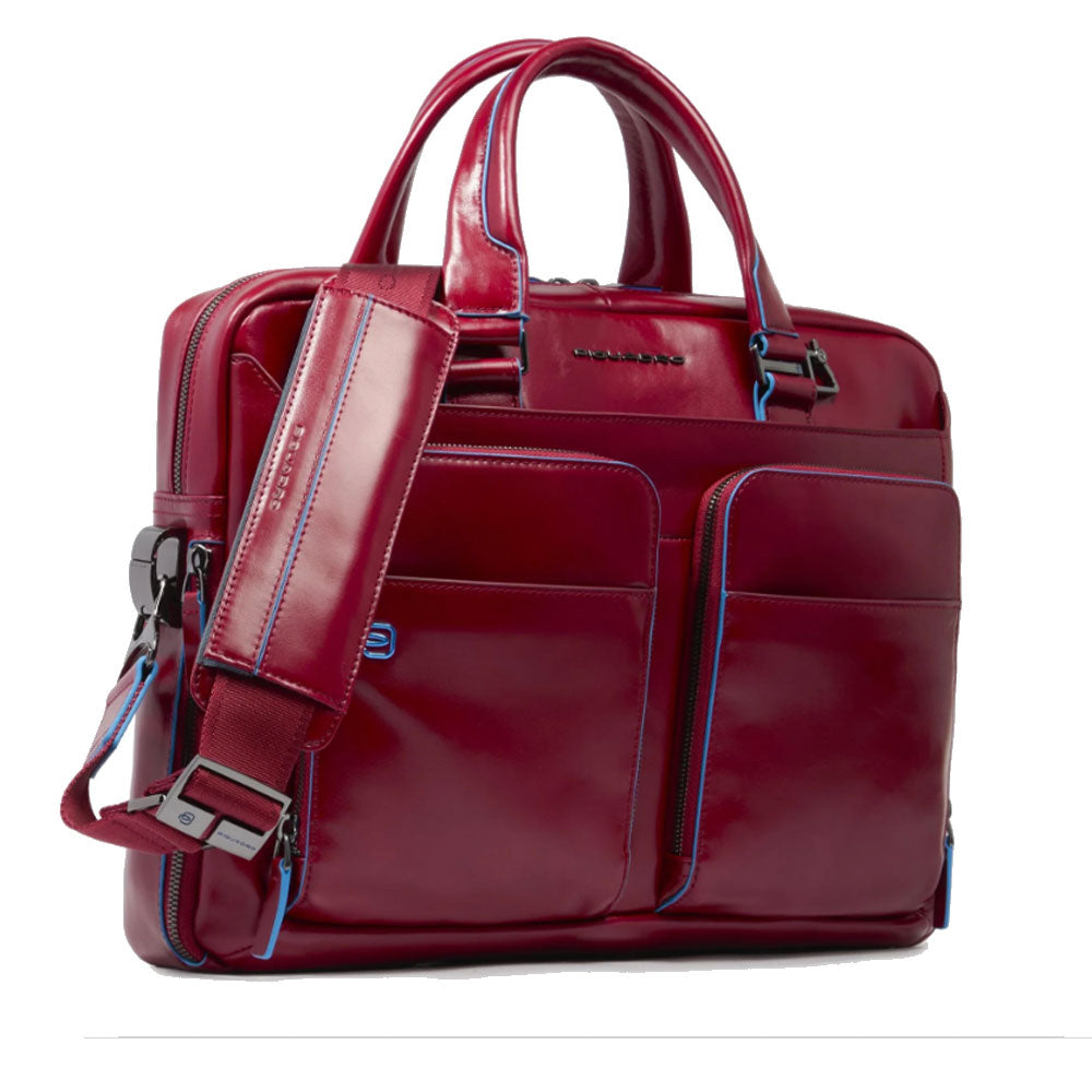 Cartella PIQUADRO in Pelle Rossa Linea Blue Square - CA2849B2