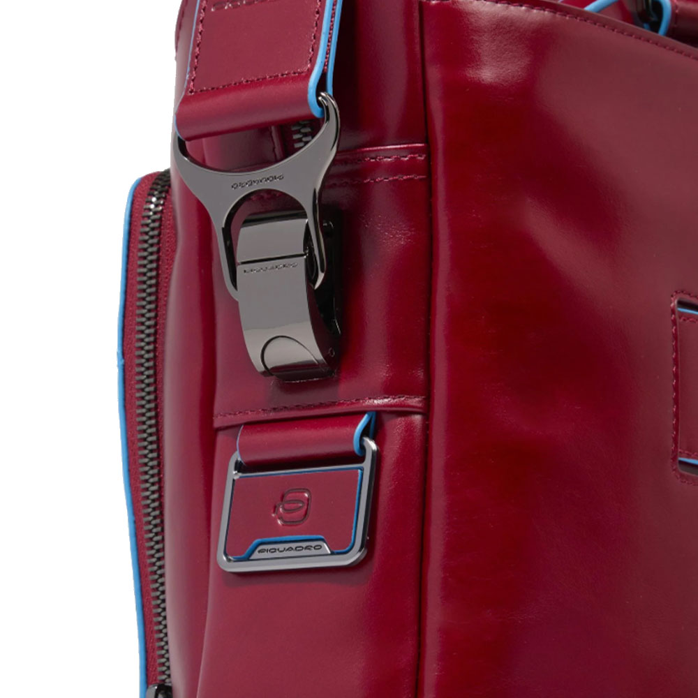 Cartella PIQUADRO in Pelle Rossa Linea Blue Square - CA2849B2