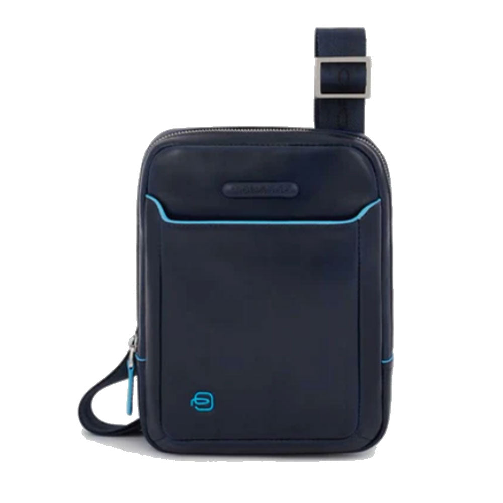 Borsello Uomo Porta iPad Mini - PIQUADRO linea Blue Square CA3084B2 in Pelle Blu