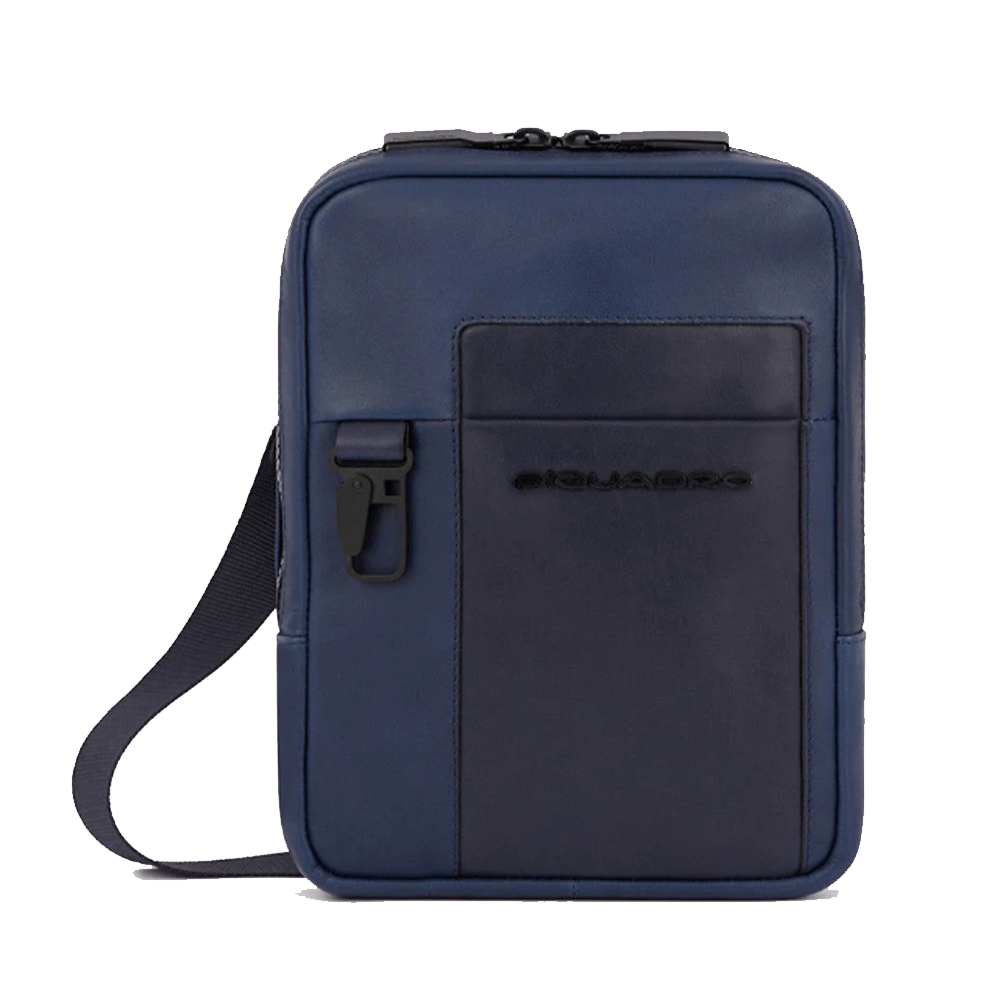 Borsello Uomo PIQUADRO in Pelle Colore Blu Linea Finn Misura Piccola - CA3084S123