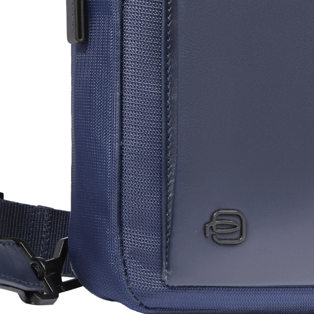 Borsello Uomo PIQUADRO Piccolo in Tessuto e Pelle Blu - CA3084S136