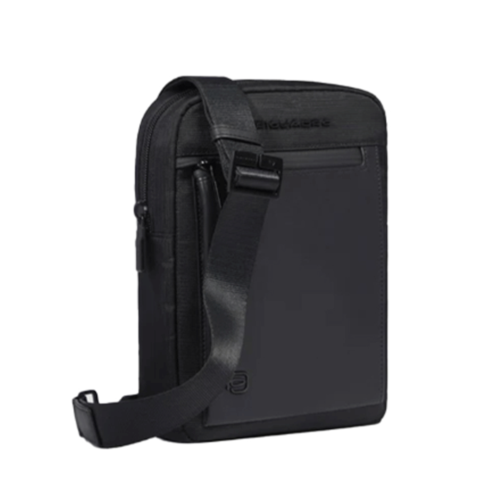 Borsello Uomo PIQUADRO Piccolo in Tessuto e Pelle Colore Nero - CA3084S136
