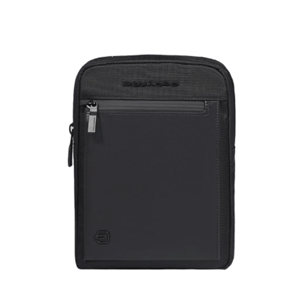 Borsello Uomo PIQUADRO Piccolo in Tessuto e Pelle Colore Nero - CA3084S136