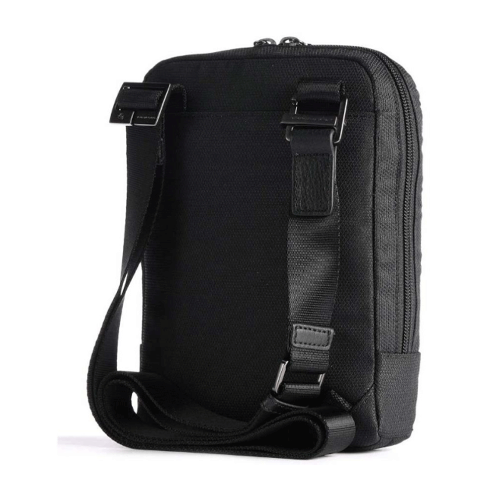 Borsello Uomo PIQUADRO in Tessuto e Pelle Colore Nero Linea Trakai- CA3084W109