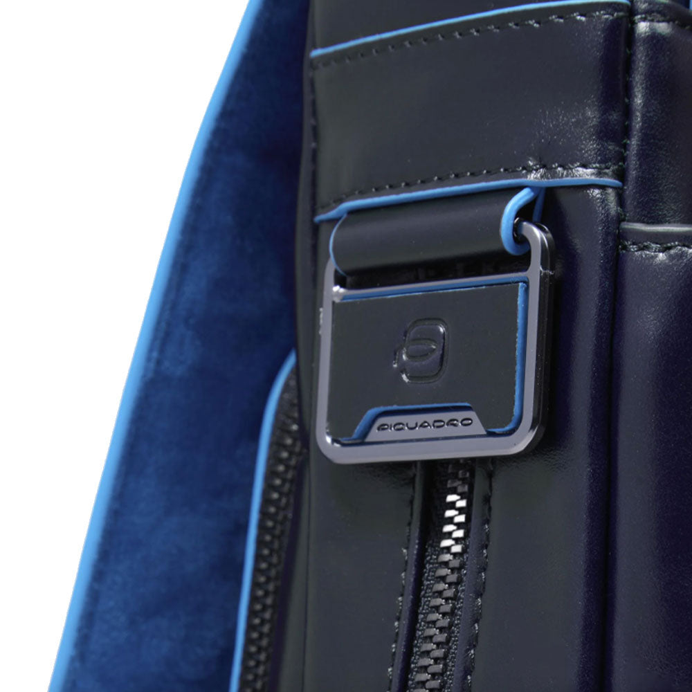 Cartella PIQUADRO Porta Pc 15,6" in Pelle Blu Linea Blue Square- CA3111B2