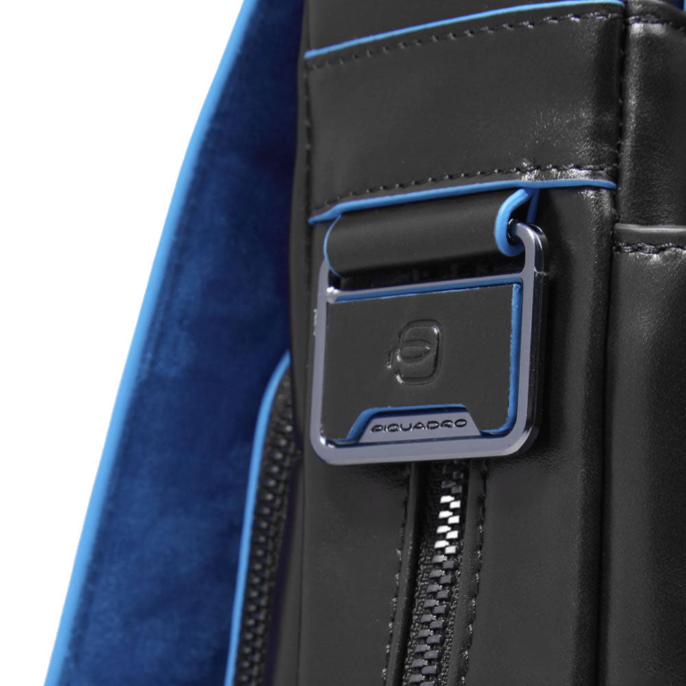 Cartella PIQUADRO Porta Pc 15,6" in Pelle Nero Linea Blue Square - CA3111B2