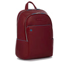 PIQUADRO Zaino Porta Pc 14" linea Blue Square in Pelle Rossa - CA3214B2