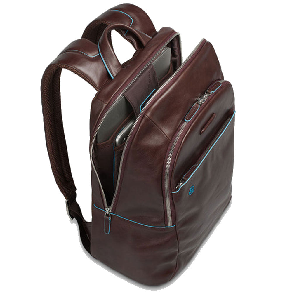 PIQUADRO Zaino In Pelle Unisex Con Porta PC 14 E IPad: Eleganza Professionale Per Ufficio E Viaggi