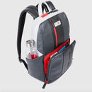 PIQUADRO Herren Rucksack mit 14" Laptopfach, Urban Line aus Leder, Farbe Grau - Schwarz - CA3214UB00