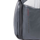 PIQUADRO Herren Rucksack mit 14" Laptopfach, Urban Line aus Leder, Farbe Grau - Schwarz - CA3214UB00